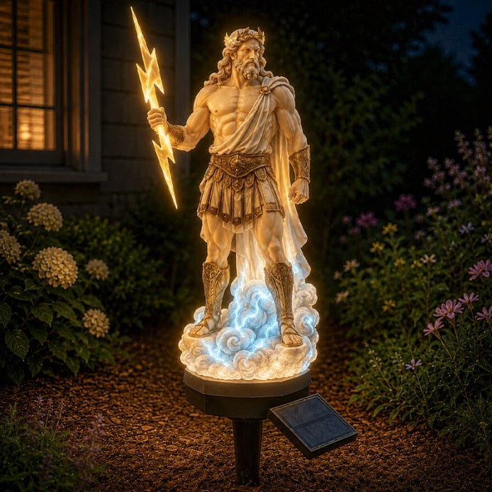 OlympusGlow – Mythic Solar Garden Light