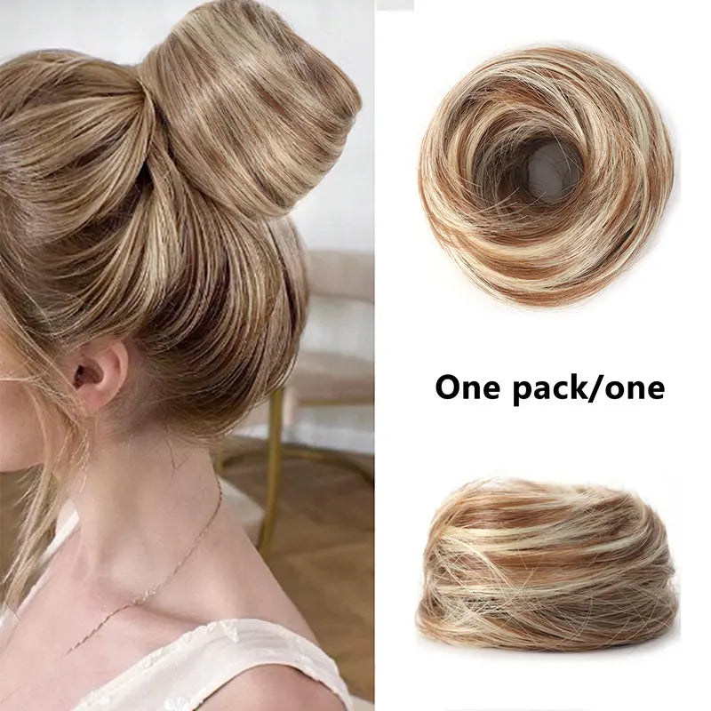 VelisseaCare – Curly Messy Bun Scrunchie Hair Extension