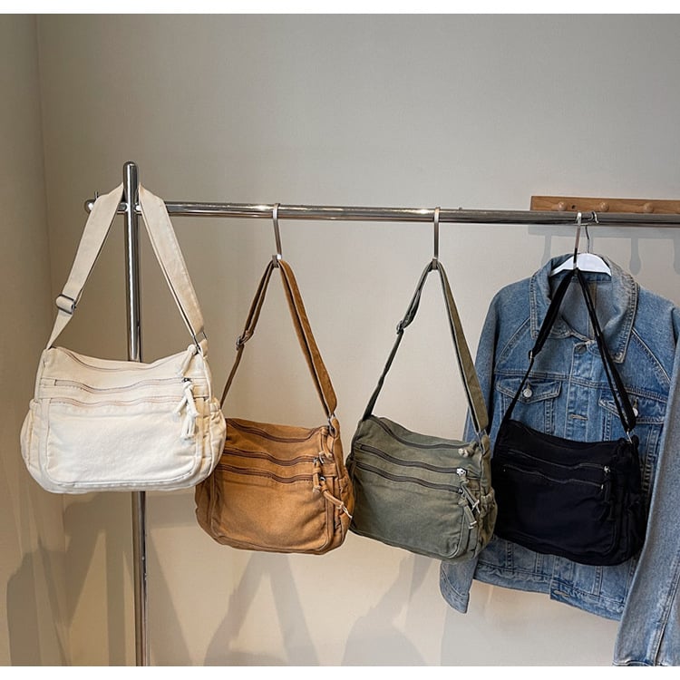 RusticCarry – Washed Canvas Shoulder Messenger Bag