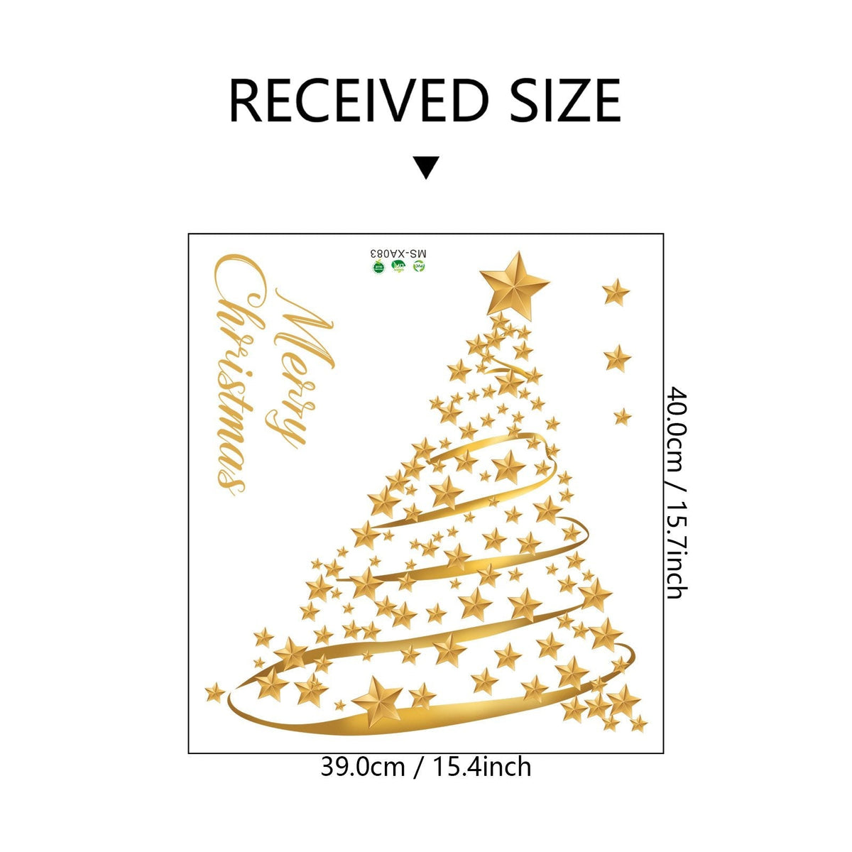MerryWall – 3D Santa Claus Christmas Wall Sticker