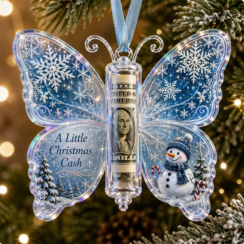JoyButterfly – Christmas Cash Gift Butterfly Ornament