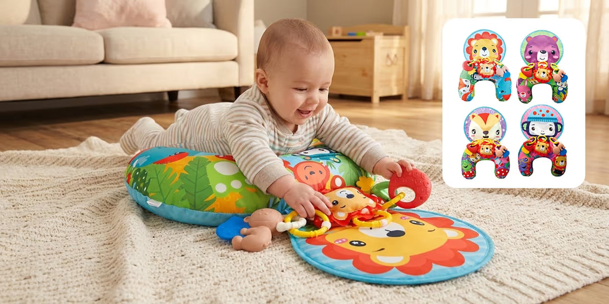 TummyBloom – Baby Tummy Time Play Mat & Pillow Set