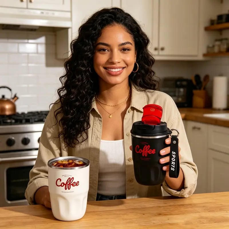 ThermoFlow – Stainless Steel Travel Drink Tumbler