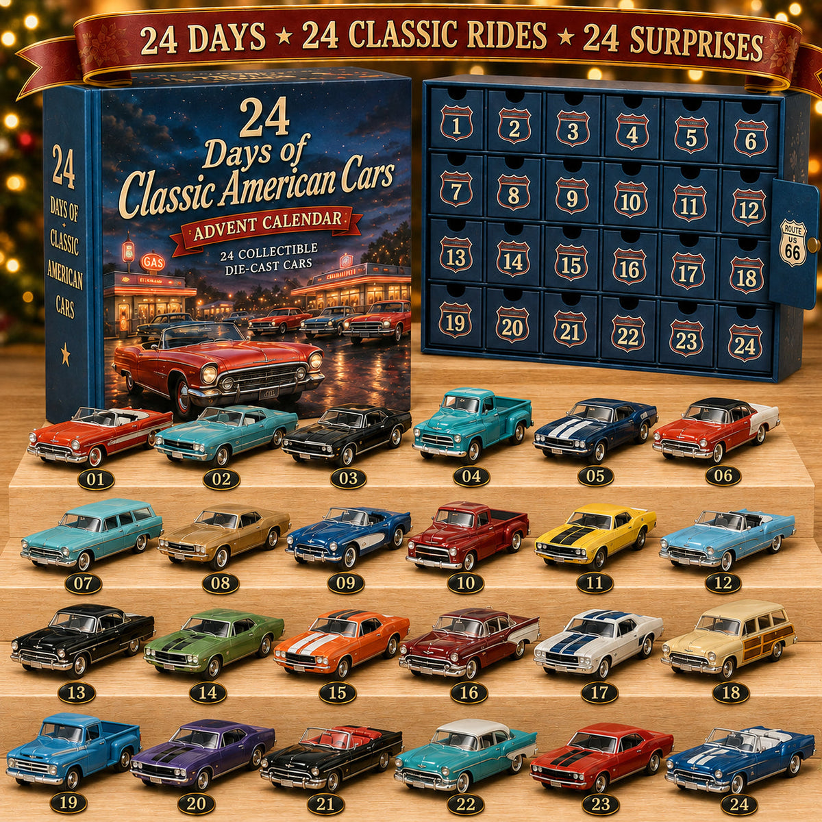 ClassicCruise – 24-Day Vintage Car Advent Calendar