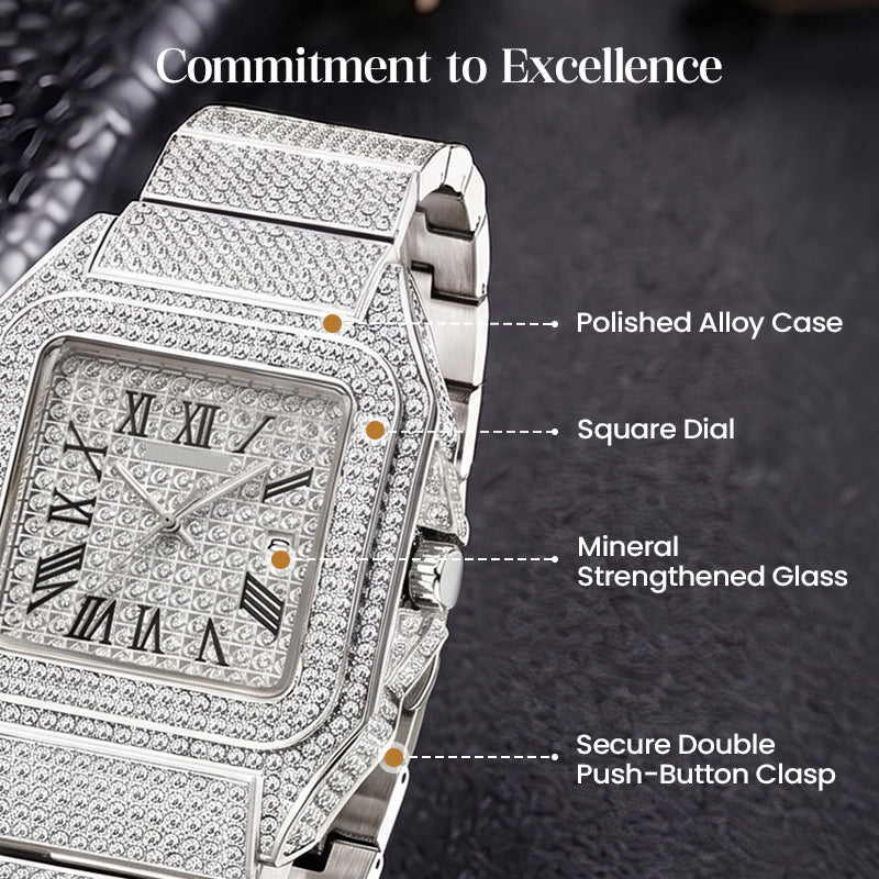RoyalGleam – Crystal Accent Watch
