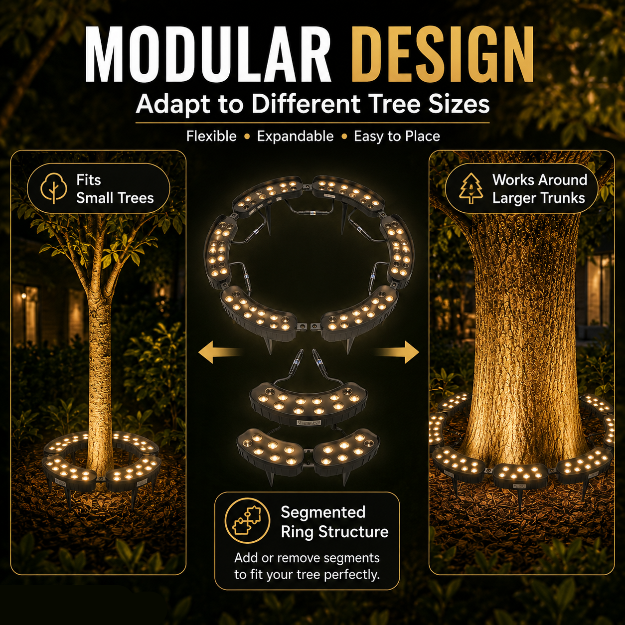 GardenHalo – LED Tree & Column Landscape Light