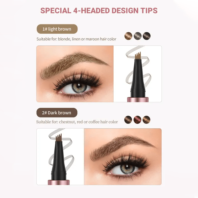 BrowVanta – 4-Prong Waterproof Micro-Fork Eyebrow Pencil