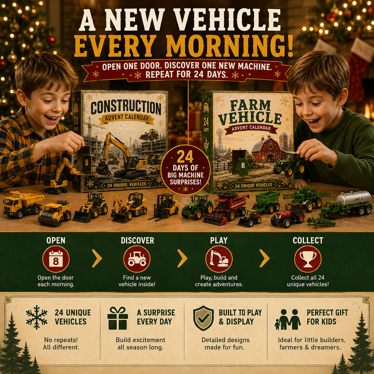 WonderWheels – 24-Day Vehicle Christmas Calendar