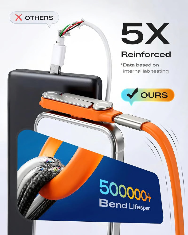 SnapCharge – Foldable Stand USB-C Charging Cable