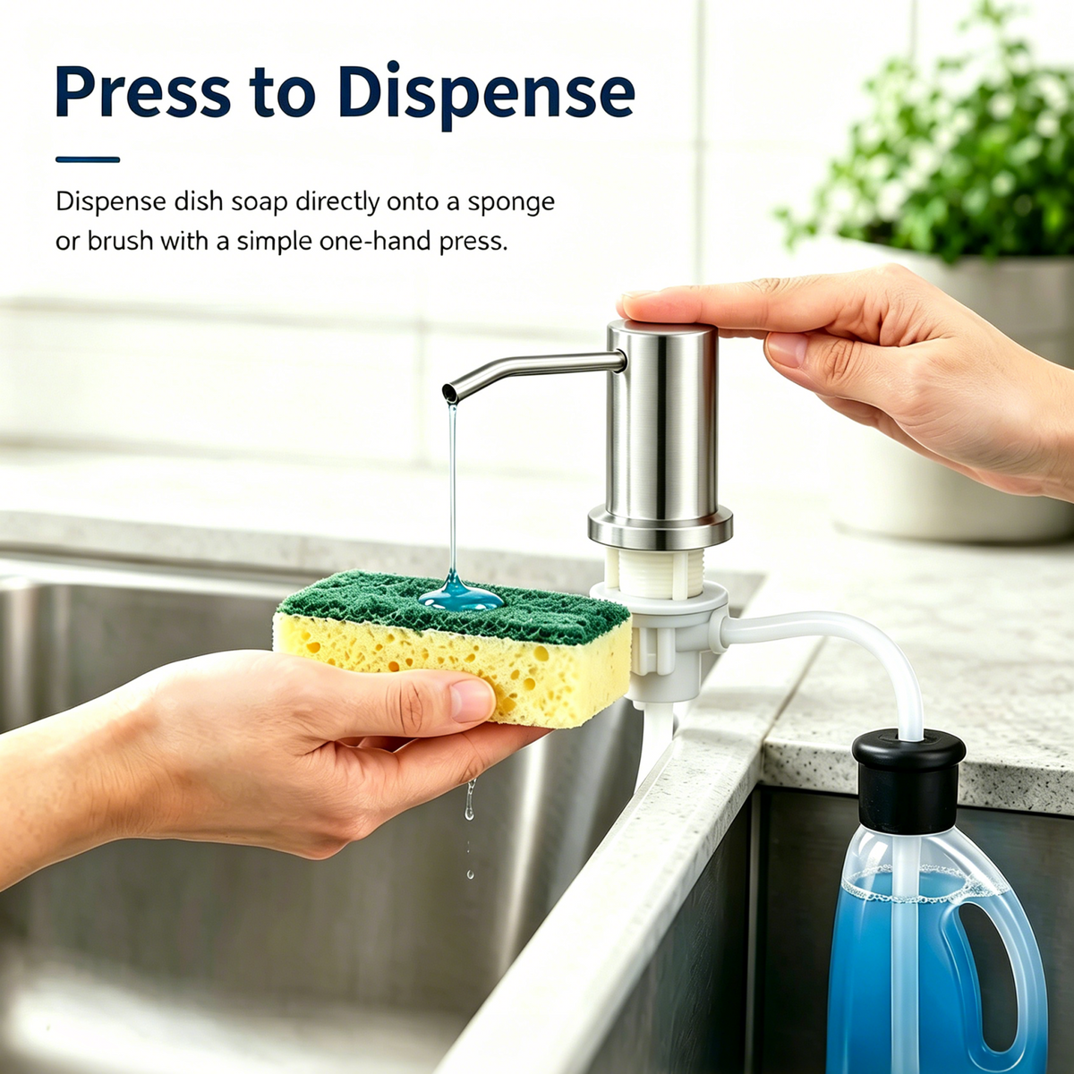 DispenseMate – 360° Rotating Sink Soap Pump