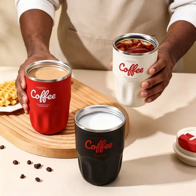 ThermoFlow – Stainless Steel Travel Drink Tumbler