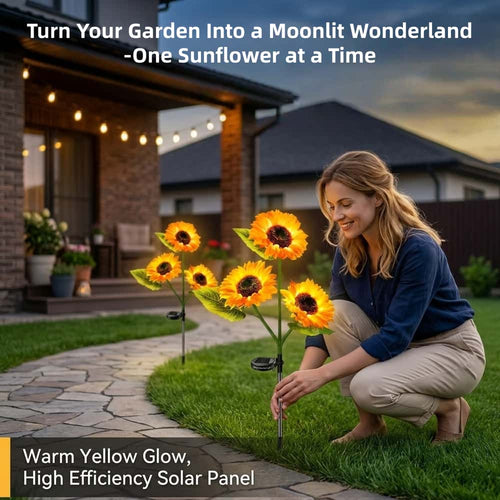 SunGarden – Solar-Powered Sunflower Lights