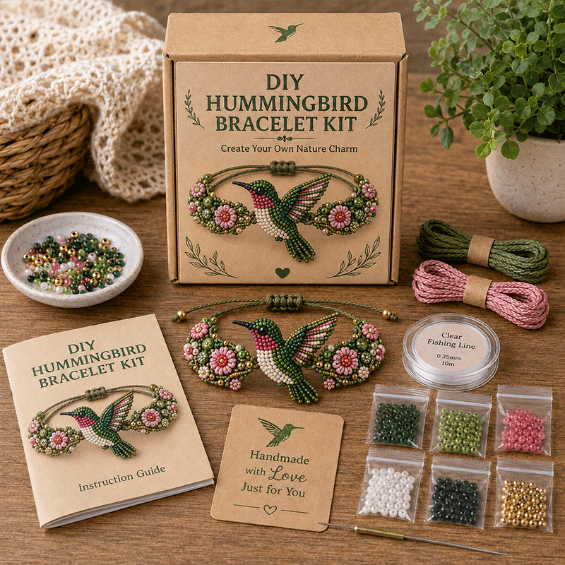 🐙DIY Beaded Bracelet Making Kit