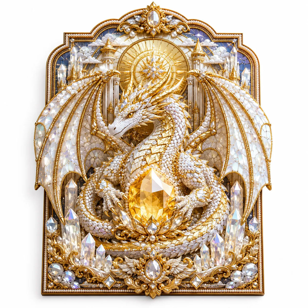 DragonCrest – 3D Fantasy Diamond Painting Kit
