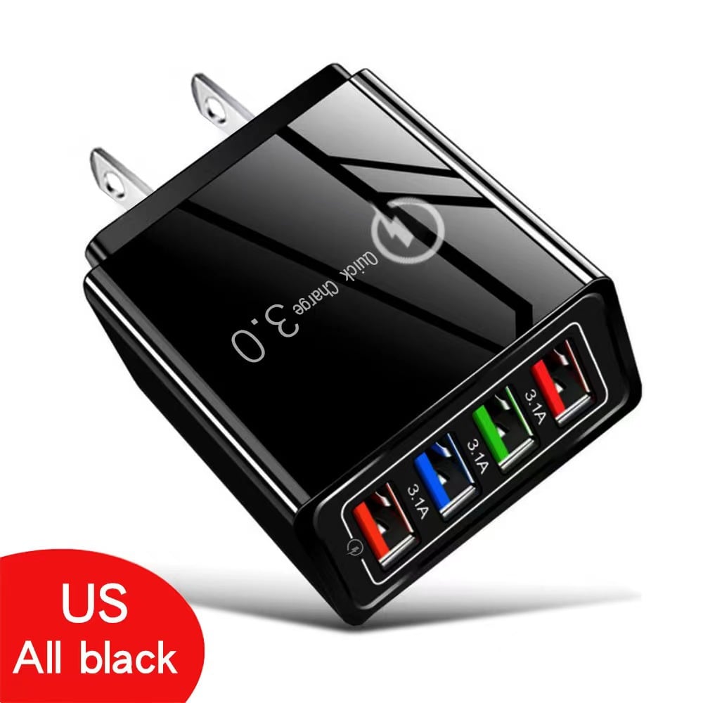 VoltarisCore – 4-Port Quick Charge Travel Adapter