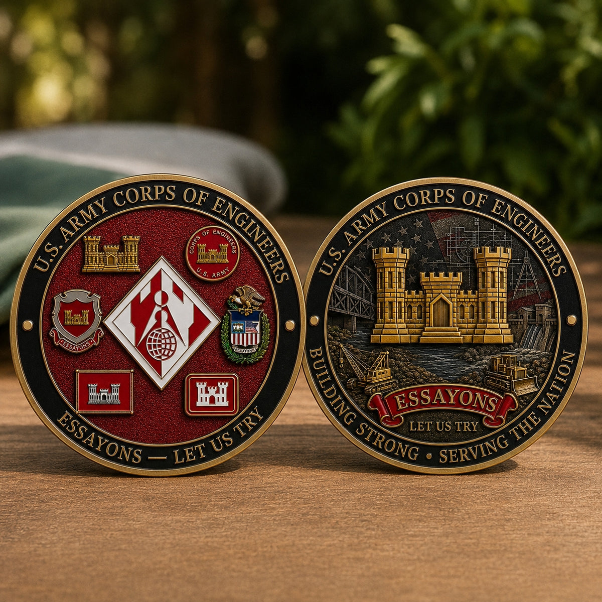 🏰U.S. Army Corps of Engineers “Essayons – Let Us Try” Commemorative Coin
