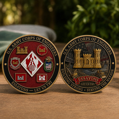 🏰U.S. Army Corps of Engineers “Essayons – Let Us Try” Commemorative Coin