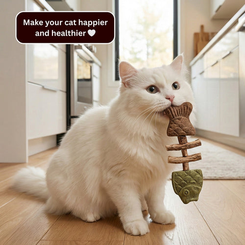 PawZest – Natural Catnip Chew Stick Fish