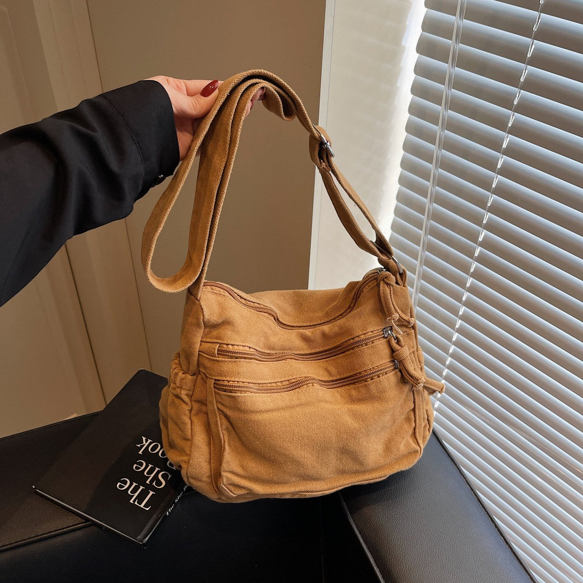 RusticCarry – Washed Canvas Shoulder Messenger Bag