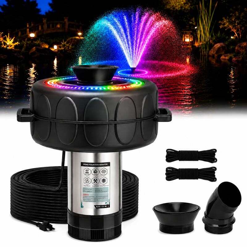 AquaCascade – Floating Pond Aeration Fountain