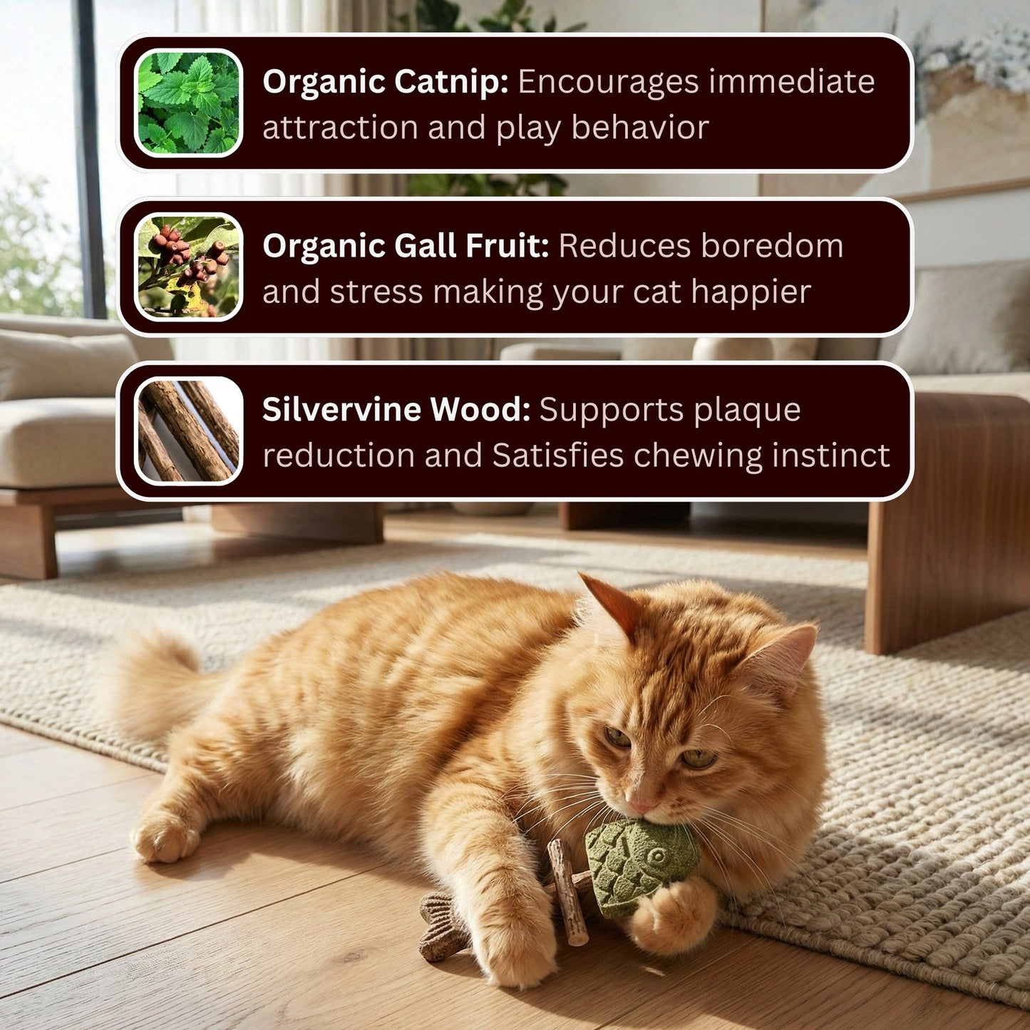 PawZest – Natural Catnip Chew Stick Fish