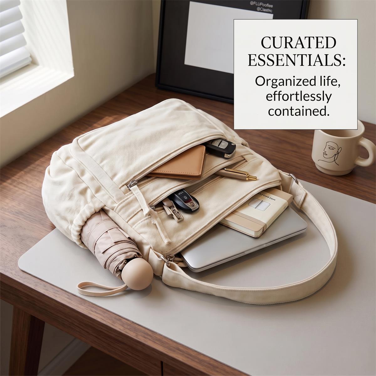 RusticCarry – Washed Canvas Shoulder Messenger Bag
