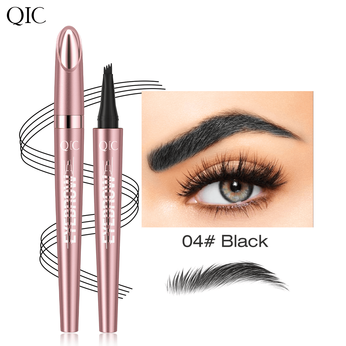 BrowVanta – 4-Prong Waterproof Micro-Fork Eyebrow Pencil