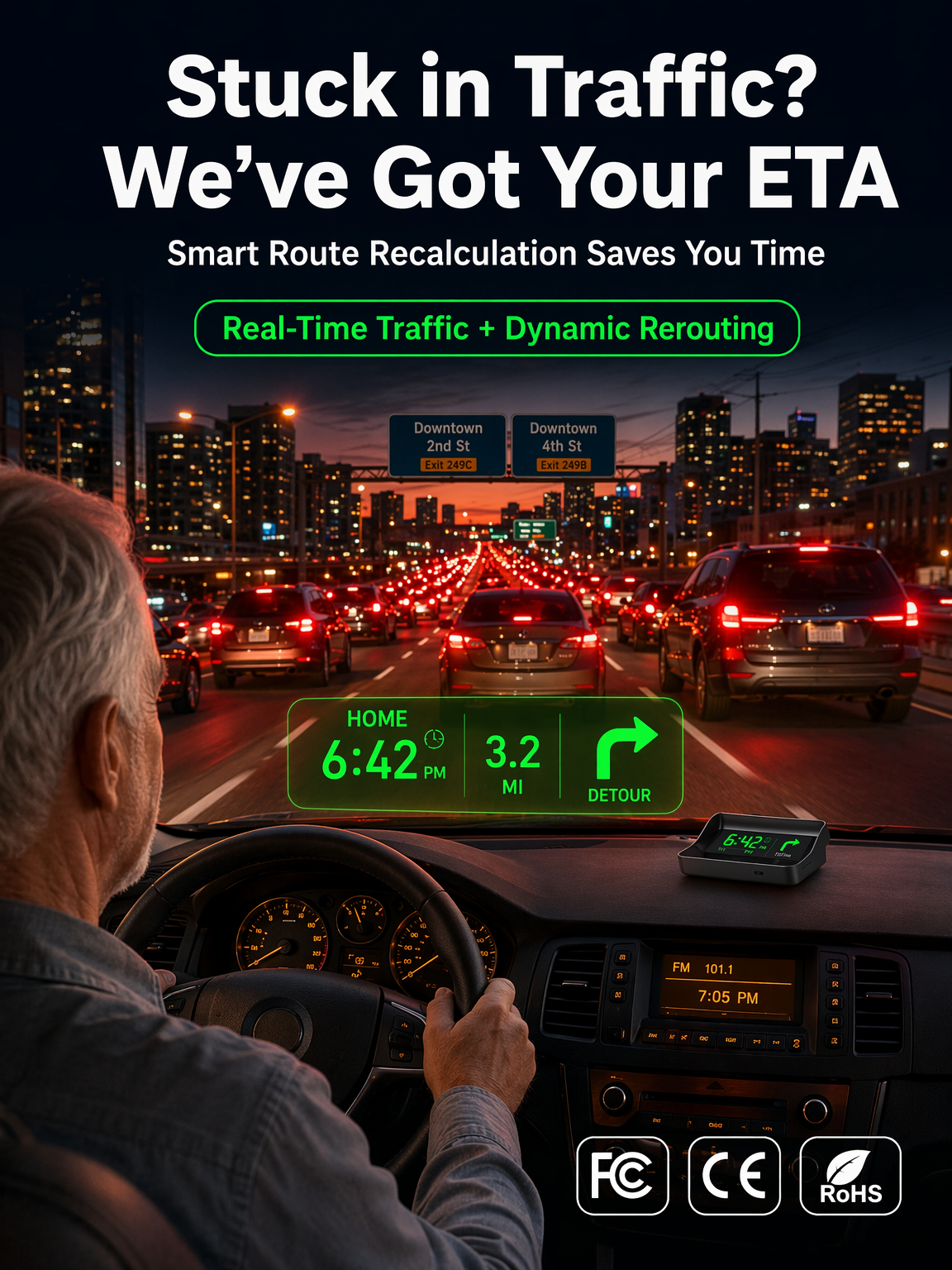 DriveSight – Smart GPS Head-Up Display Speedometer