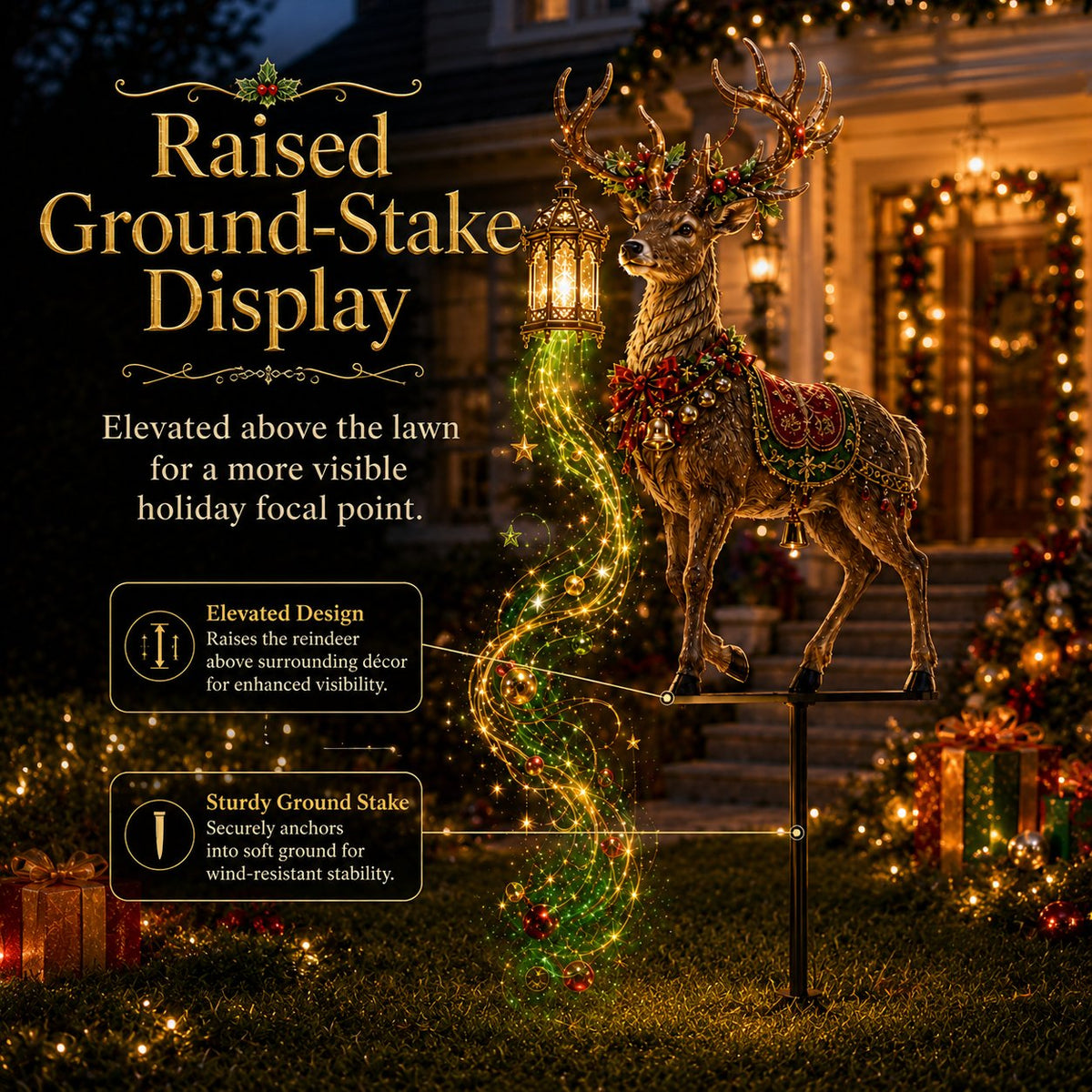 MerryStag – Light-Up Christmas Reindeer Decoration