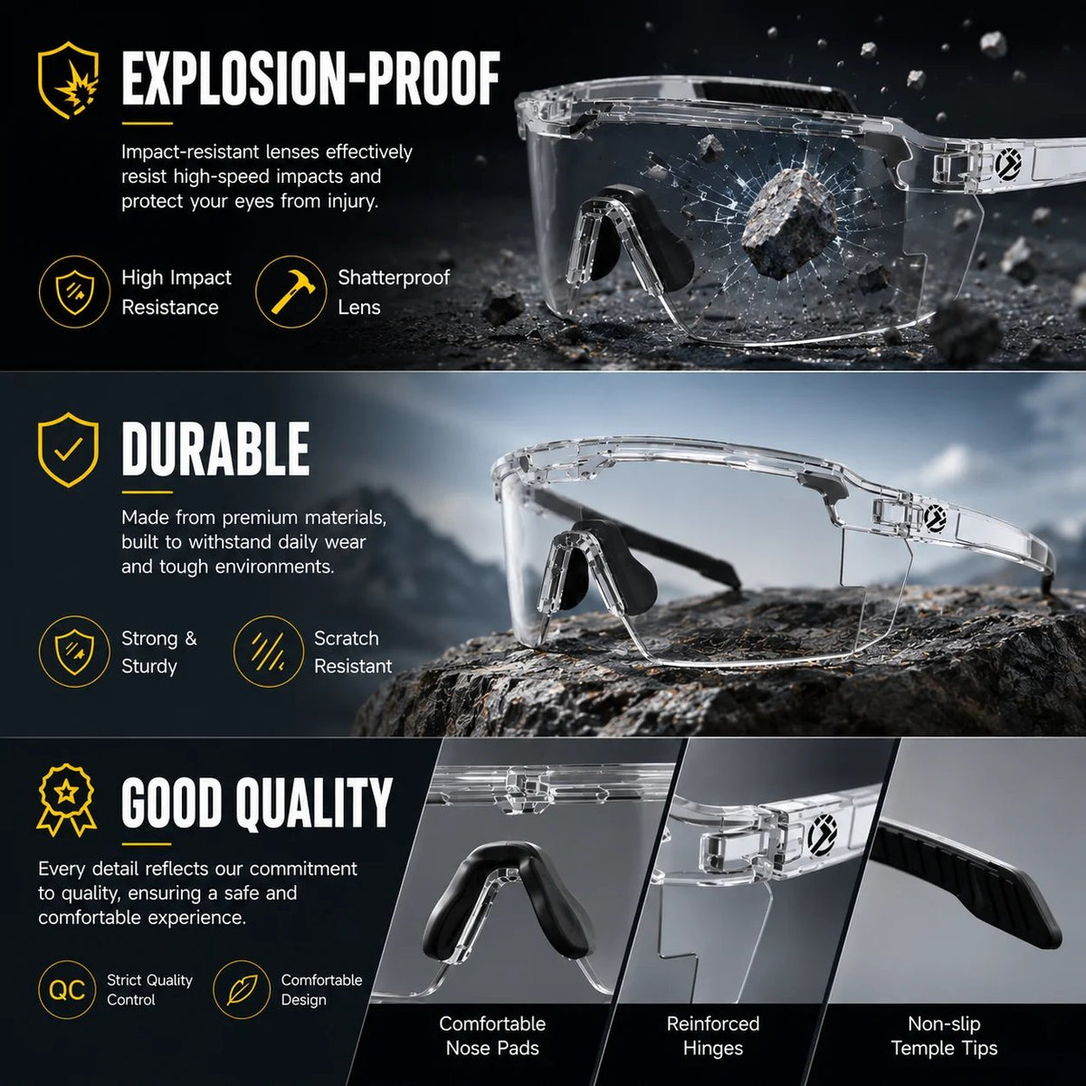 SkyShield – UV400 Adaptive Safety Glasses