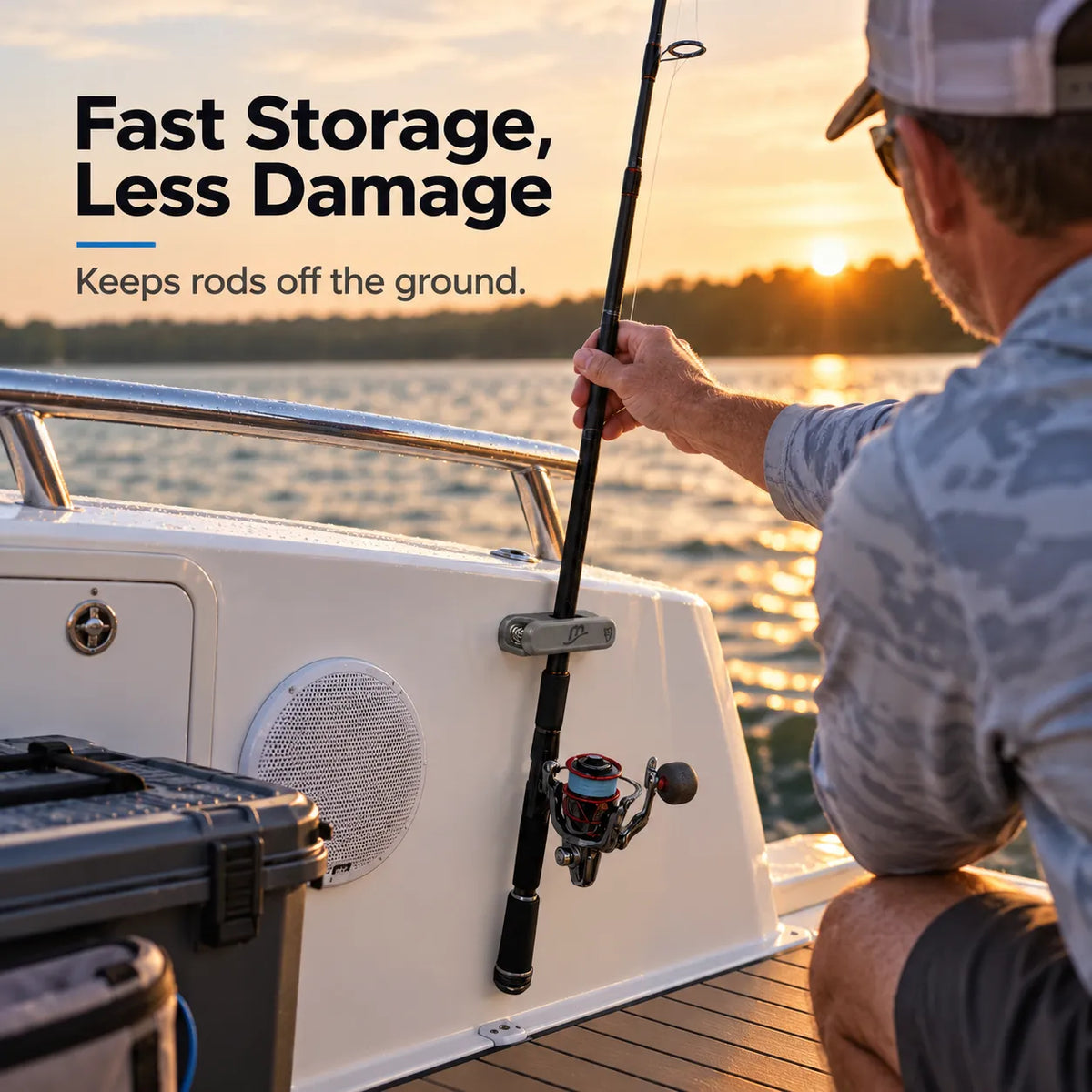 RodMate – Compact Spring-Release Fishing Rod Holder