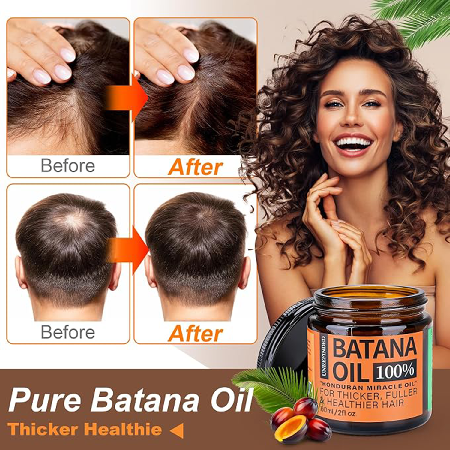 BatanaBloom – Raw Organic Batana Hair Oil Mask