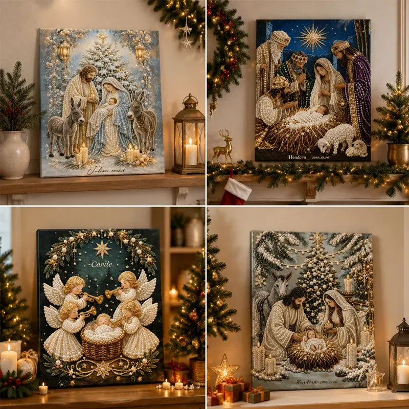 FaithGlow – 3D Nativity Diamond Painting Art Kit