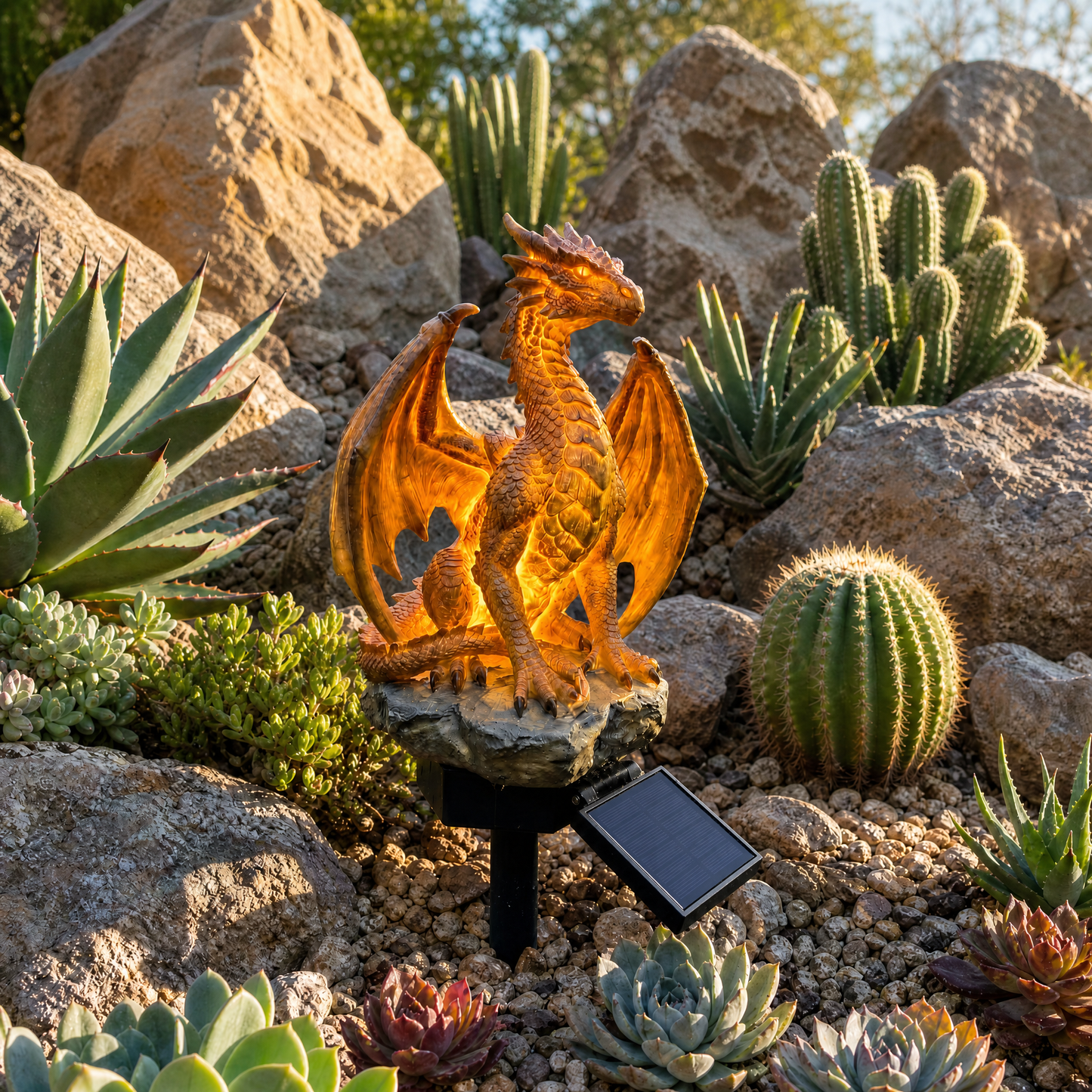 DragonFlame – Solar LED Garden Statue