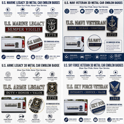 HonorForge – U.S. Military Veteran Car Emblem Collection