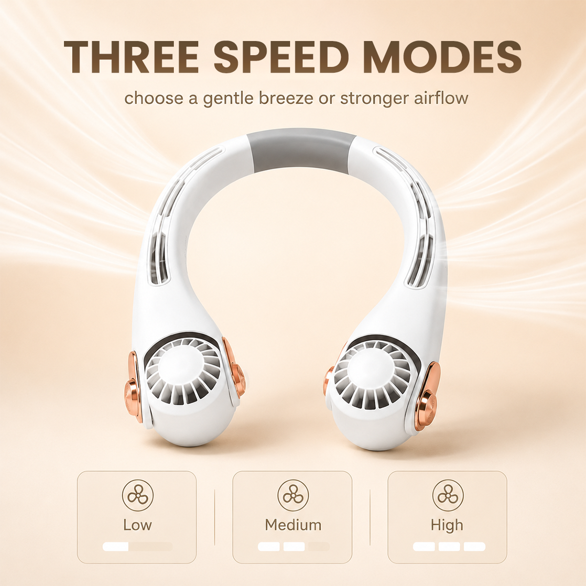 BreezeVanta – 360° Portable Neck Fan