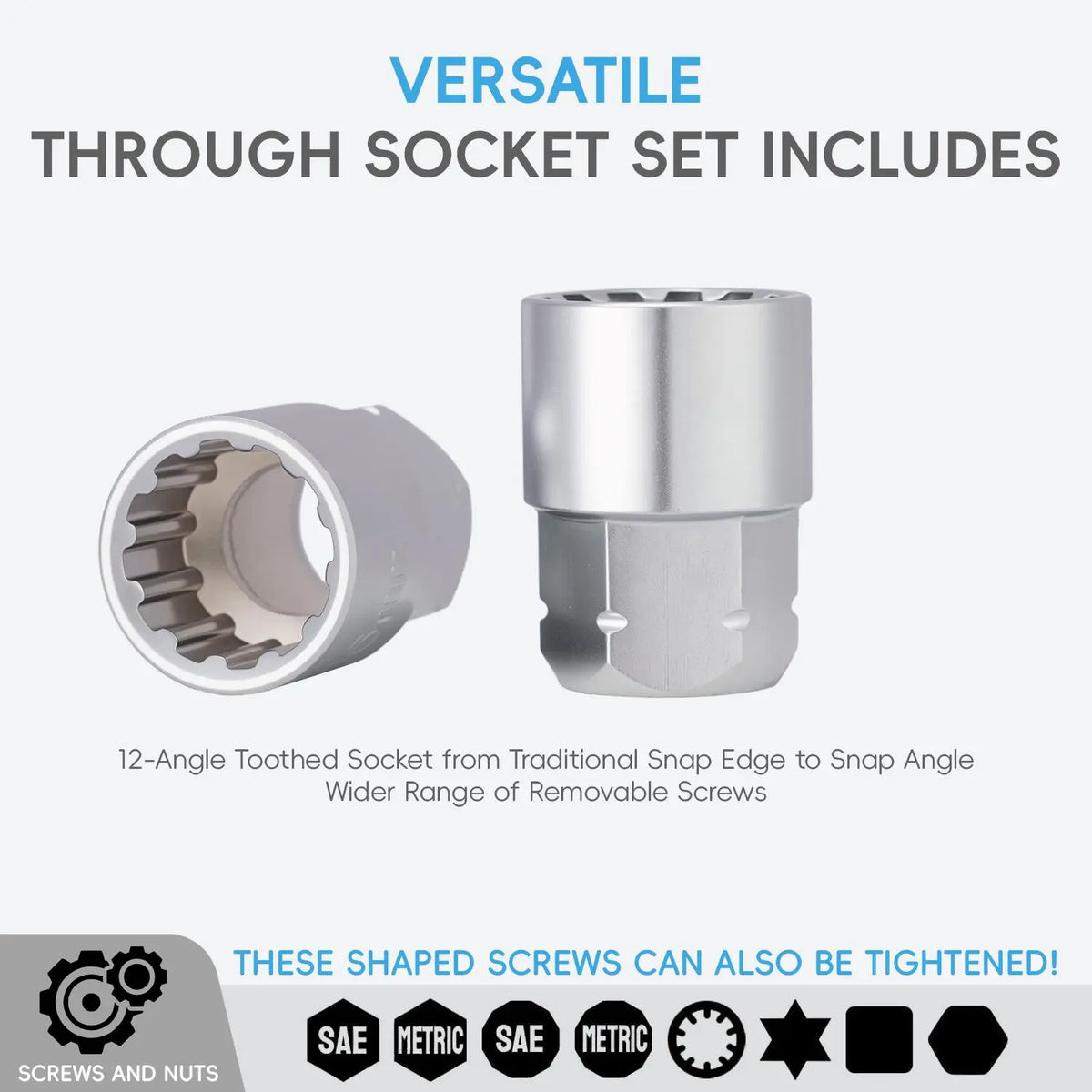 RatchetMax – 17-Piece Pass-Through Socket Kit
