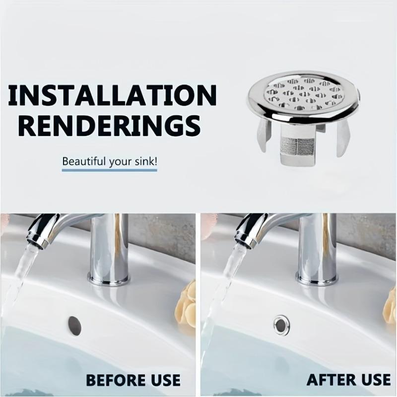 BasinCharm – Decorative Sink Overflow Hole Cover