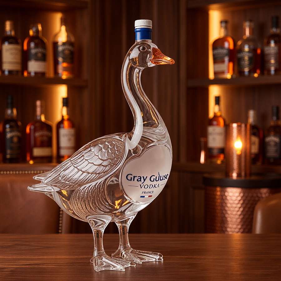 GooseCharm – Premium 3D Glass Display Figurine