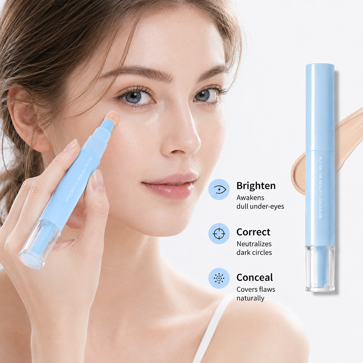 VelouraSkin – Dual-Effect Concealer & Powder Foundation