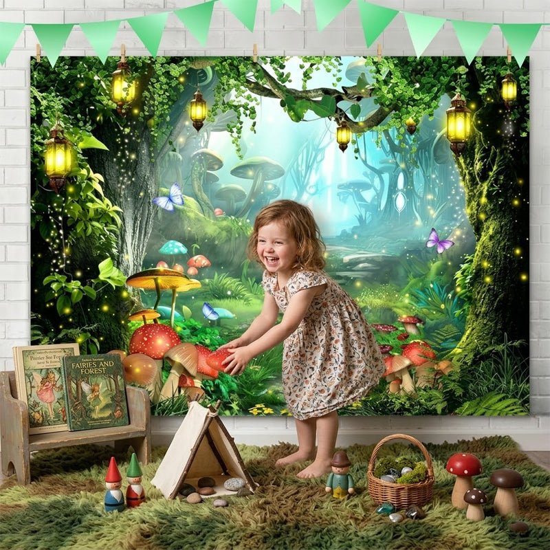 FloraLunelle – Magical Forest Floral & Butterfly Backdrop