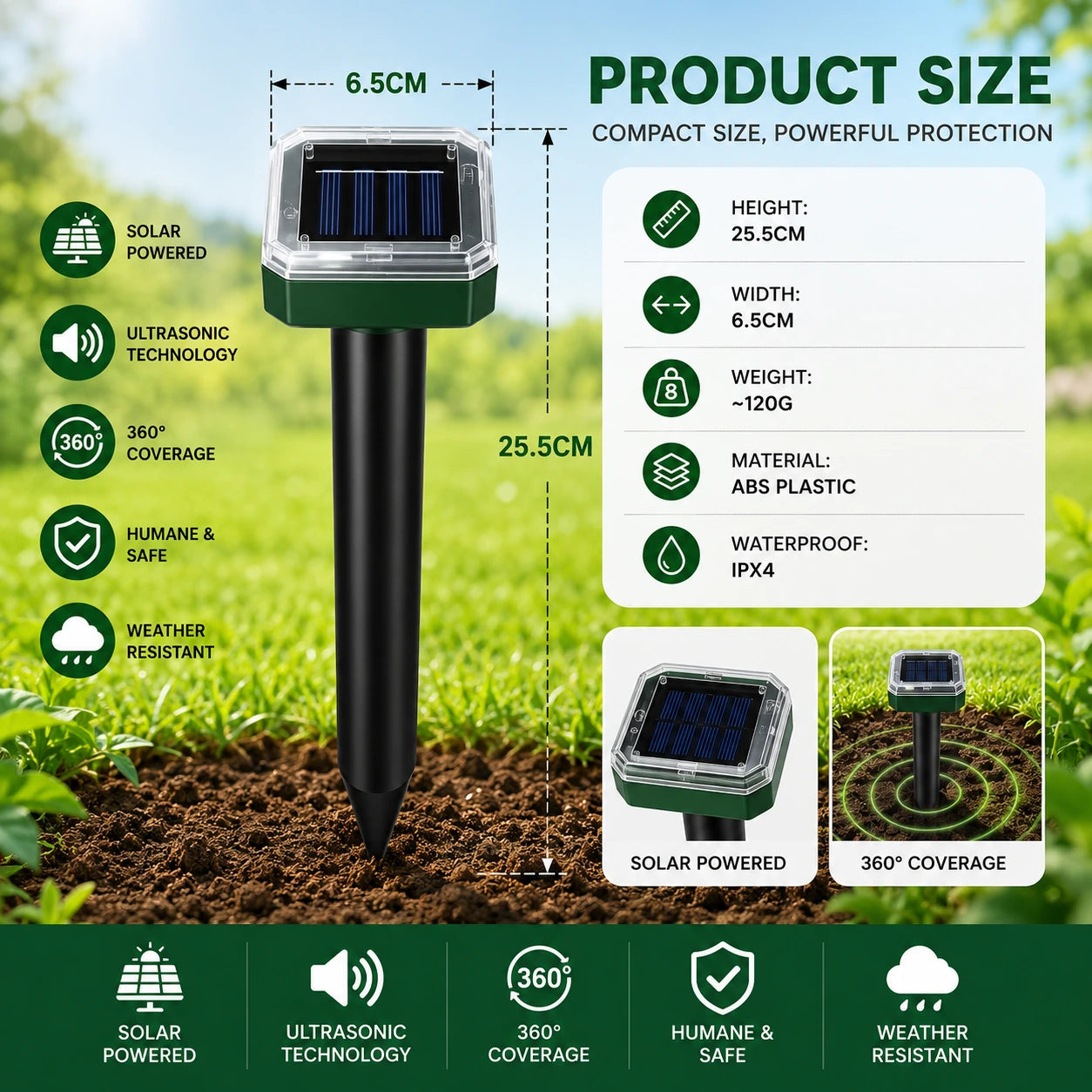 TerraGuard - Solar Mole Deterrent