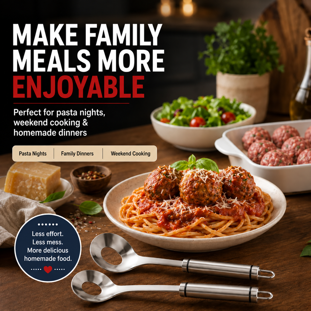 ScoopVanta – Stainless Steel Meatball Maker Spoon
