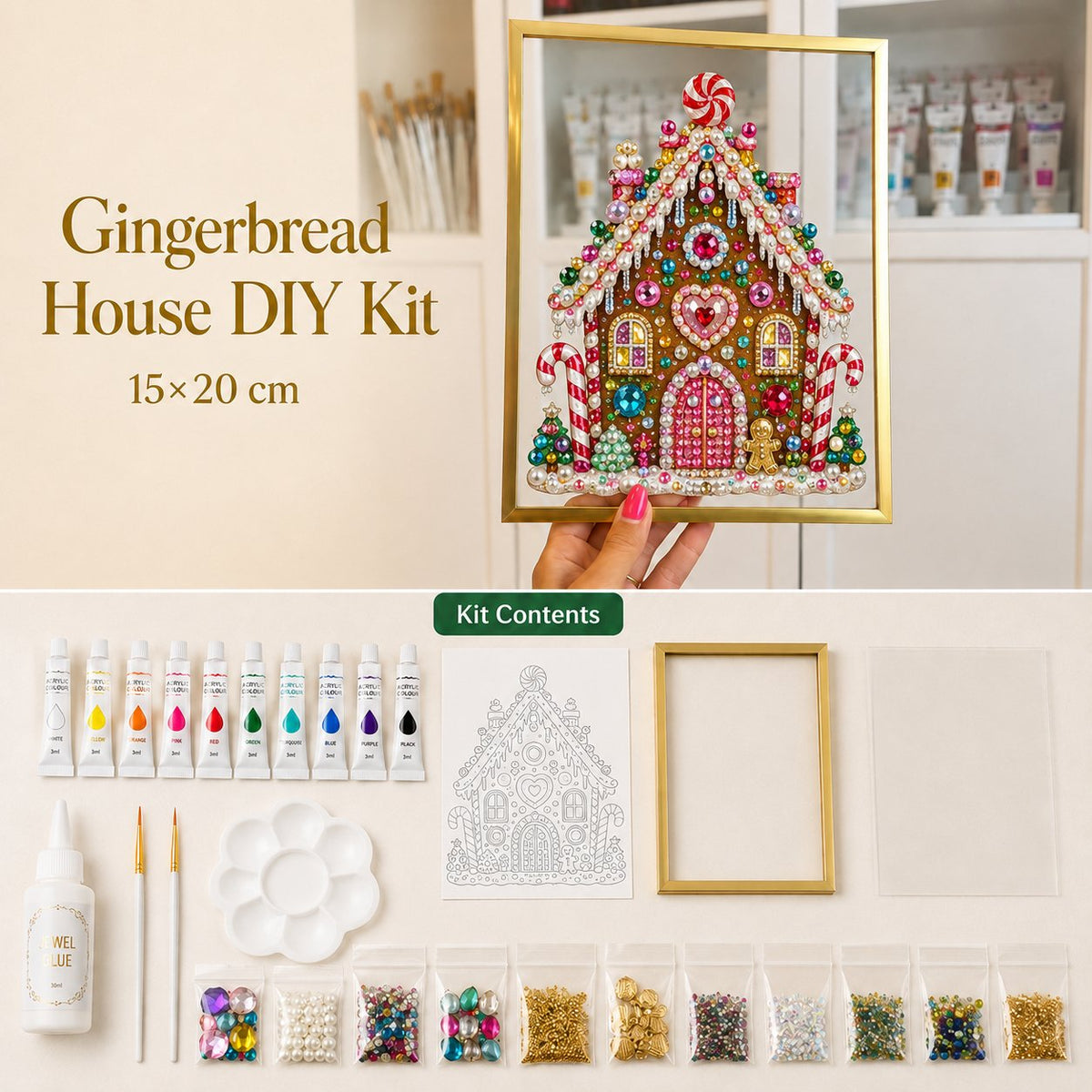 SparkleTree – Christmas Gem & Pearl Art Kit