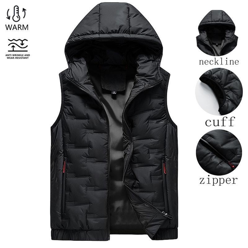 ArcticVail – Men’s Slim-Fit Hooded Zip Waistcoat