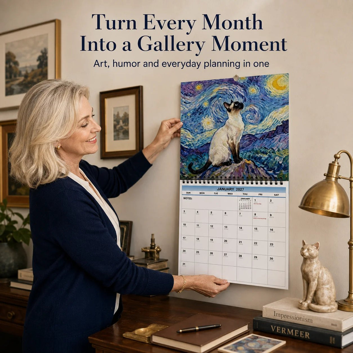 MeowGallery – 2027 Curious Cat Art Calendar