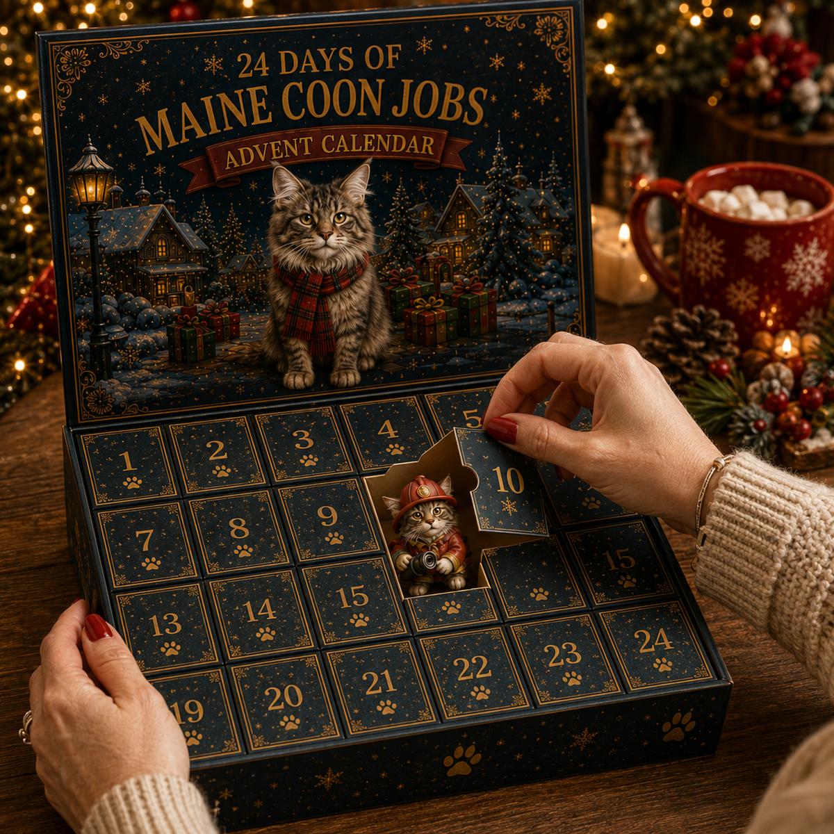 PurrCrest – 24-Day Maine Coon Jobs Advent Calendar 2026