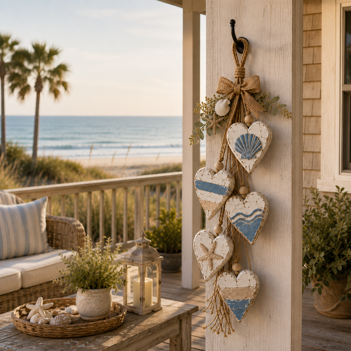 HeartHaven – Rustic Hanging Heart Wall Decor