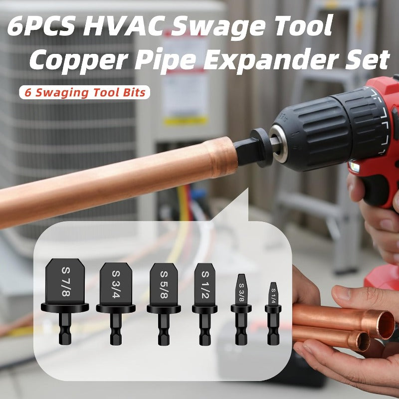 SwagePro – 6-Piece Copper Pipe Swaging Tool Set