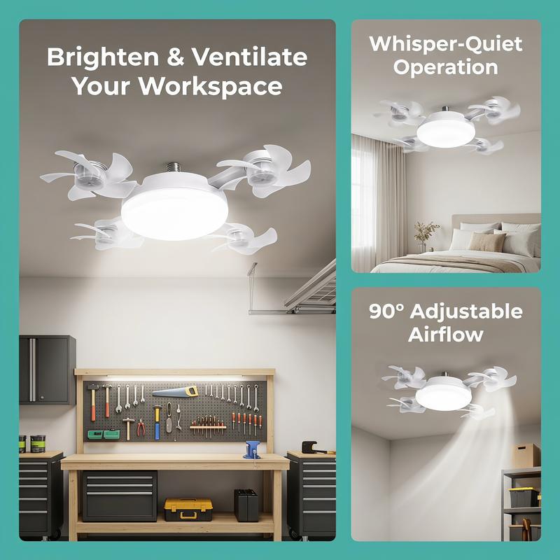 LumiBreeze – Remote-Control LED Fan Light